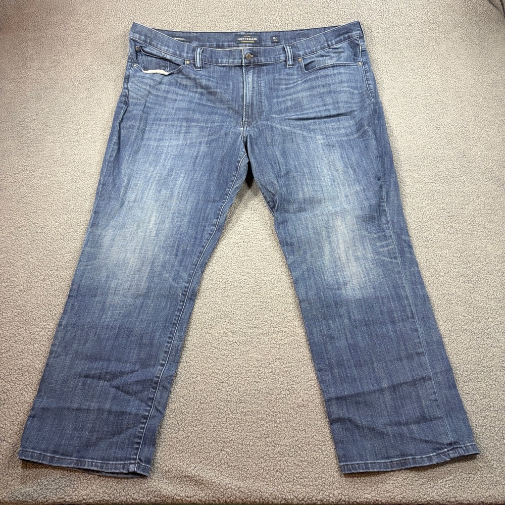 Lucky Brand Jeans Mens 50x32 Blue Athletic Fit 410 Stretch Denim 7Y10088